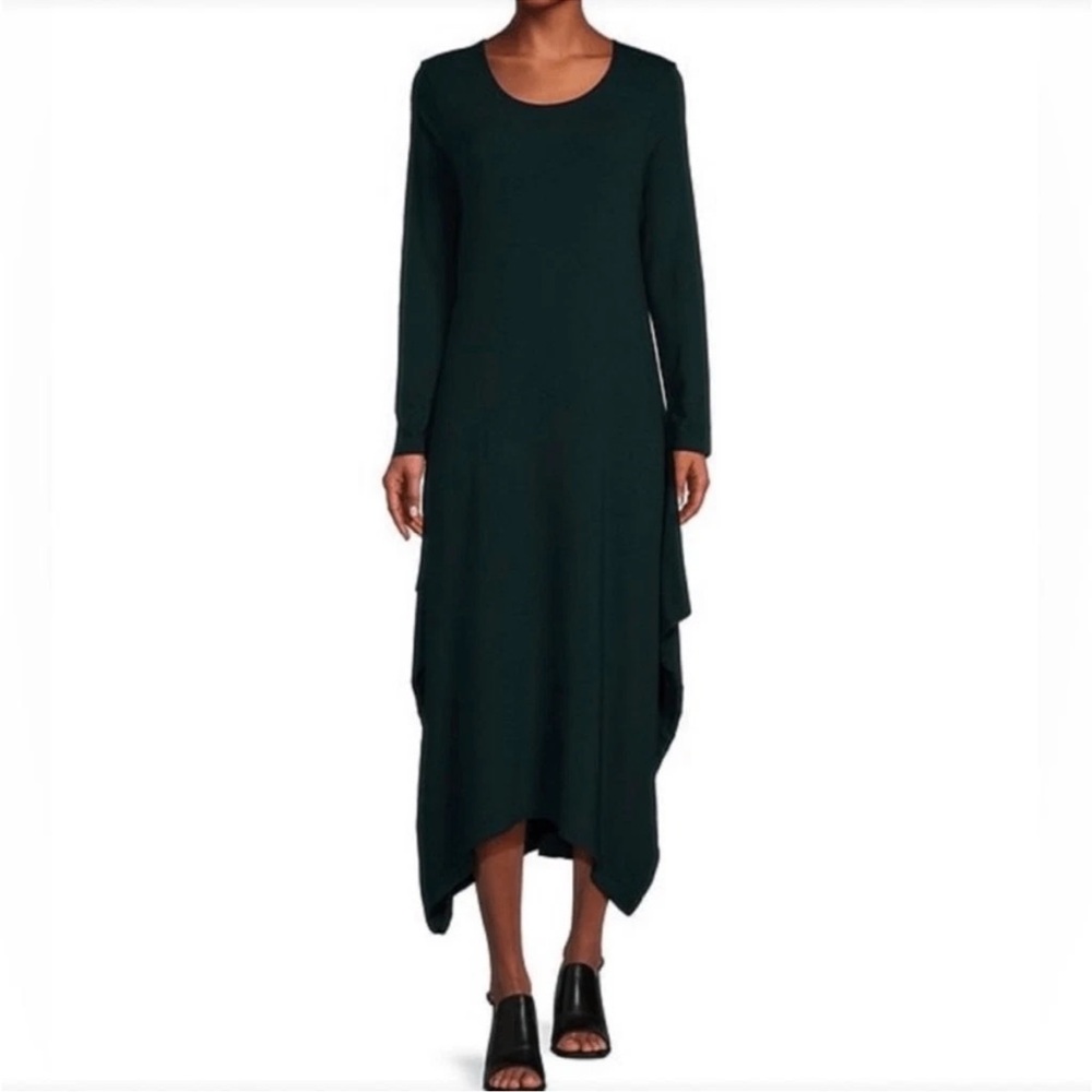 New Bryn Walker Size XS Chelsa Dress Mallard Green  Lagenlook  Maxi $195